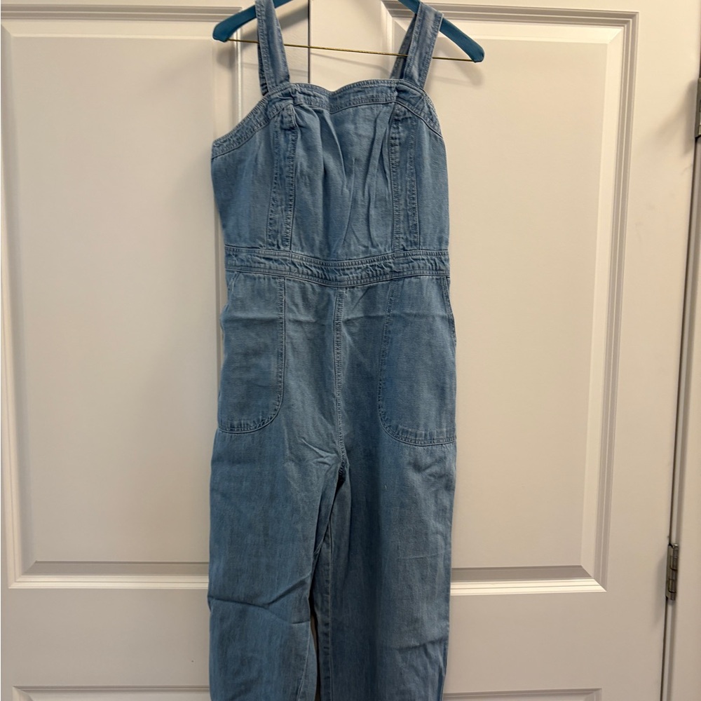 Japna Light Blue Cotton jumpsuit